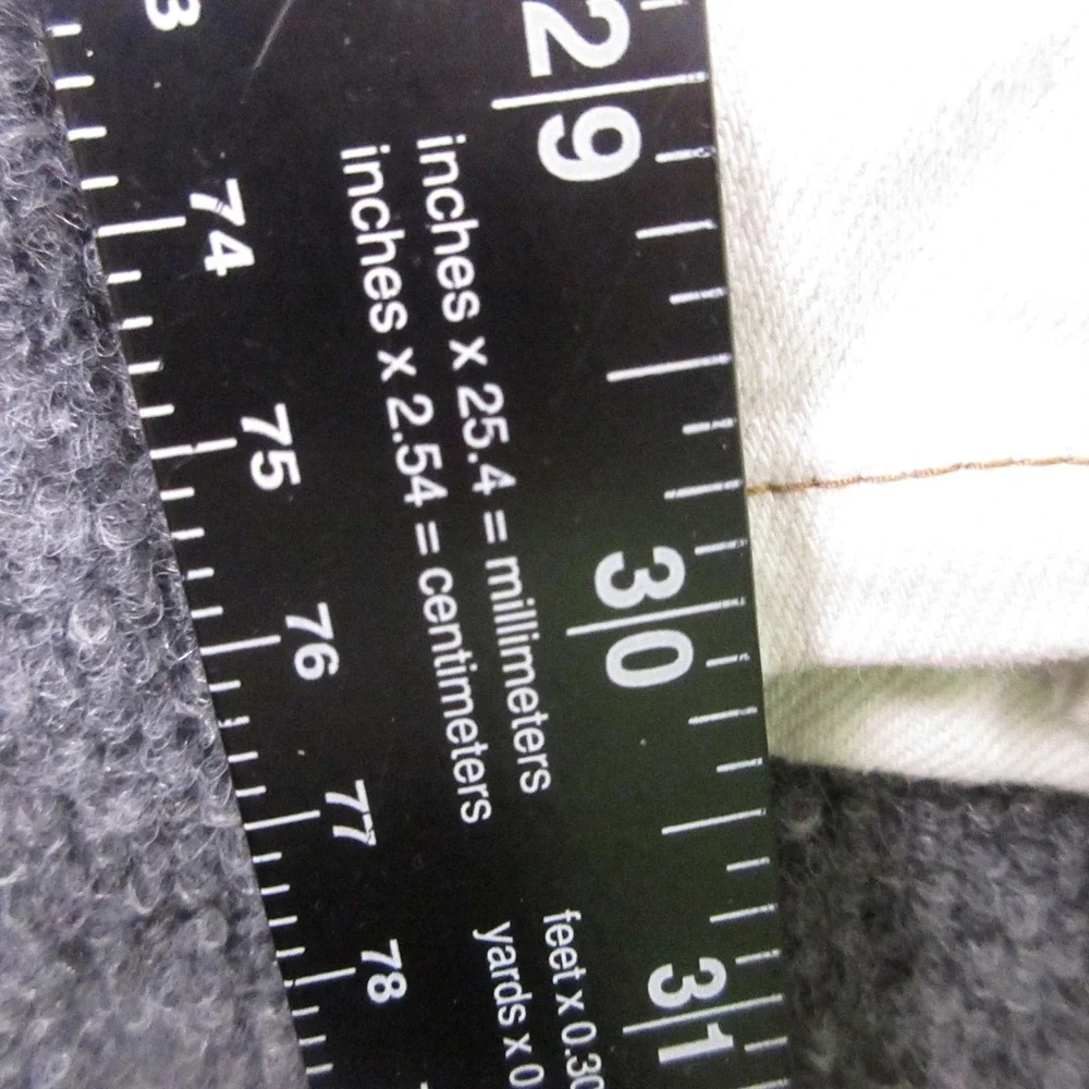 Good American Good Boy Straight Jeans Womens 4 Beige Light Wash Slit Hem Denim